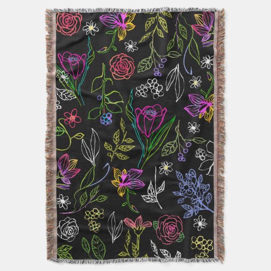 Couverture Elégant croquis de fleurs plusieurs traits lancer  (devant Vertical)