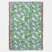 Couverture Élégant Feuilles de palmier vert (devant Vertical)