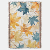 Couverture Élégant Feuilles d'érable personnalisés Thanksgivi (devant Vertical)