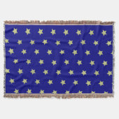 Couverture Elegant Gold & Blue Star Pattern (Devant)