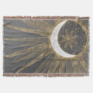 Couverture Elegant Gold Doodles Sun Moon Mandala Design