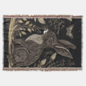 Couverture Elégant lapin en noir et beige (Devant)