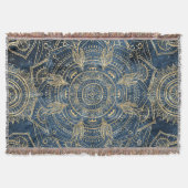 Couverture Elégant Mandala Blue Whimsy Design (Devant)
