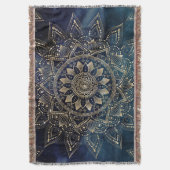 Couverture Elégant Mandala Gold Blue Galaxy (devant Vertical)