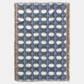 Couverture Elégant Mod Blue Abstrait Scarab Motif (devant Vertical)