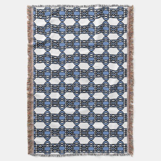 Couverture Elégant Mod Blue Abstrait Scarab Motif (devant Vertical)