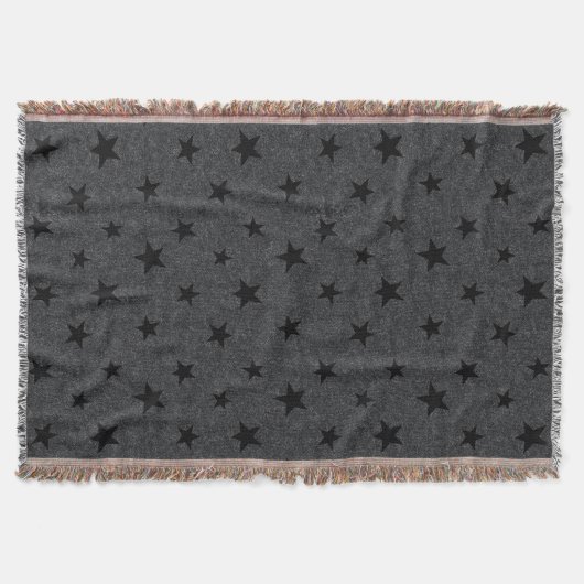 Couverture Élégant moderne chic Black Star Motif (Devant)