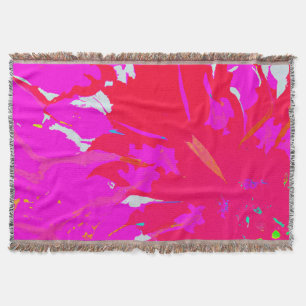 Couverture Élégant Motif Abstrait rose