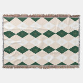 Couverture Élégant Motif arlequin de Noël avec flocon de neig (Devant)