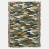 Couverture Élégant Motif d'arbre à pin | Forêt rustique (devant Vertical)