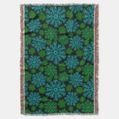 Couverture Élégant Motif d'hiver de Snowflakes (devant Vertical)