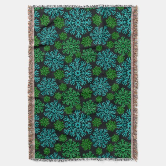 Couverture Élégant Motif d'hiver de Snowflakes (devant Vertical)