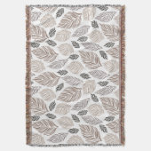 Couverture Élégant Motif Feuille en chute (devant Vertical)