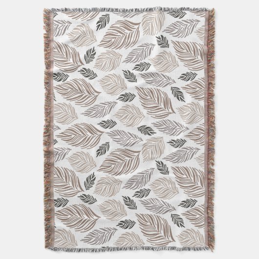 Couverture Élégant Motif Feuille en chute (devant Vertical)