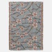 Couverture Élégant Motif Fleur rose Douce Fleur Fleur de Ceri (devant Vertical)