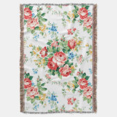 Couverture Elégant motif floral avec élément de design Rose (devant Vertical)