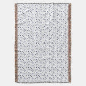 Couverture Élégant motif floral bleu foncé et blanc (devant Vertical)