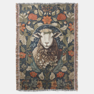 Couverture Elégant mouton William Morris Floral