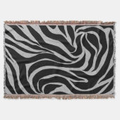 Couverture Elégant Parties scintillant noire Silver Zebra Pos (Devant)