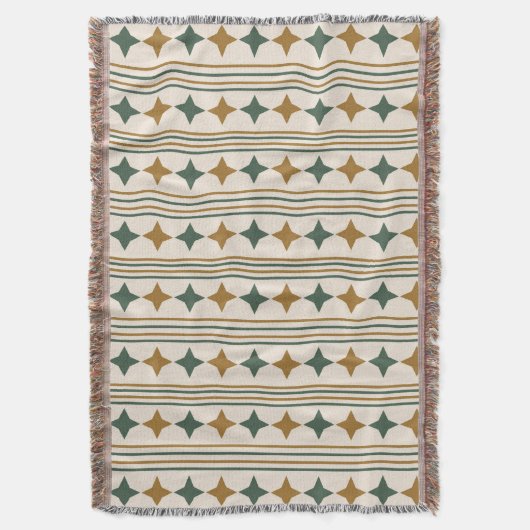 Couverture Élégant rétro starbursts rayé motif (devant Vertical)
