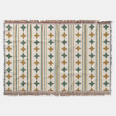 Couverture Élégant rétro starbursts rayé motif (Devant)