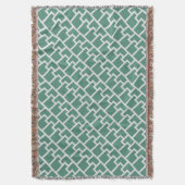 Couverture Elegant Sage Green Geometric Pattern (devant Vertical)