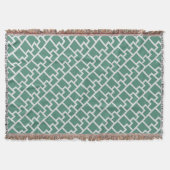 Couverture Elegant Sage Green Geometric Pattern (Devant)
