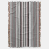 Couverture Elégant Tons Terre Brown Savannah Stripes Motif (devant Vertical)