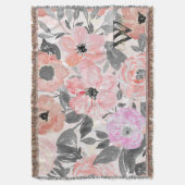 Couverture Elégante aquarelle simple florale (devant Vertical)