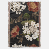 Couverture Élégante Chinoiserie Inspiré Floral Floroms (devant Vertical)