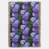 Couverture Elégante hydrangée violette fleurie bleu pourpre (devant Vertical)