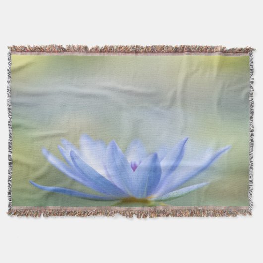 Couverture Élégante Tendance Féminine, Lotus Bleu (Devant)