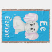Couverture Elephant personnalise ABC : Lettre E - Ajouter vot (Devant)