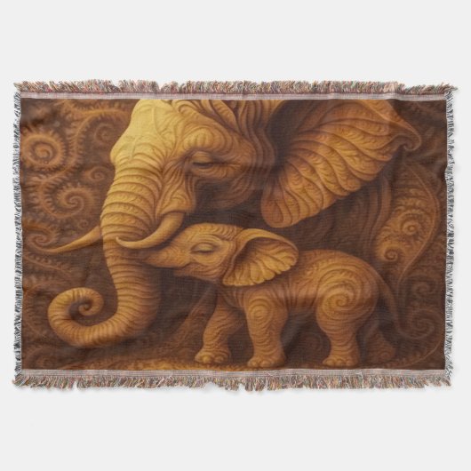 Couverture Éléphants Câlins (Devant)