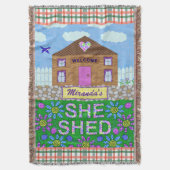 Couverture Elle Shoman Grotte Jardin Hut Plaid Personnalisé (devant Vertical)