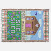 Elle Shoman Grotte Jardin Hut Plaid Personnalisé