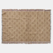 Couverture Emblème Orné Classique Taupe Brown Lin (Devant)