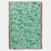 Couverture Emerald Green sur support de texture sculptée (devant Vertical)