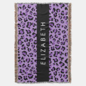 Couverture Empreinte de léopard, Spots, Leopard Violet, Votre (devant Vertical)