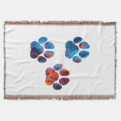 Couverture Empreintes de pattes de chiens - Encre dans l'eau (Devant)