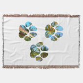 Couverture Empreintes de pattes de chiens - Palmiers tropicau (Devant)