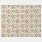 Couverture en Damas Florale raffinée Chic Elegant  (Devant (Horizontal))