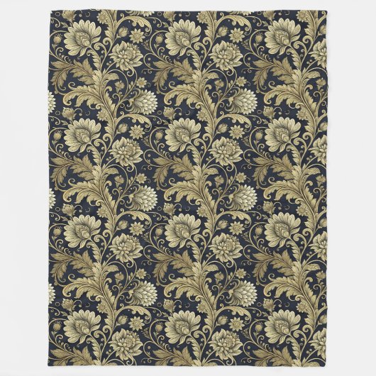 Couverture en damas or baroque dans une élégante t (Devant)