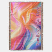 Couverture en fausse soie pastel colorée (devant Vertical)