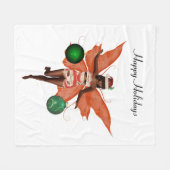 Couverture en fée de Noël afro-américaine (Devant (Horizontal))