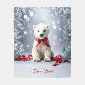 Couverture en fourrure d'ours polaire (Devant)