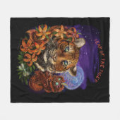 Couverture en laine de l'année chinoise du Tigre (Devant (Horizontal))