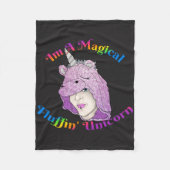 Couverture en laine de licorne magique, petite (Devant)