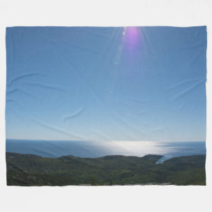 Couverture en laine polaire Cadillac Mountain, Gra
