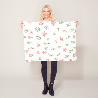 Couverture en laine polaire de Noël – Jeté de fête